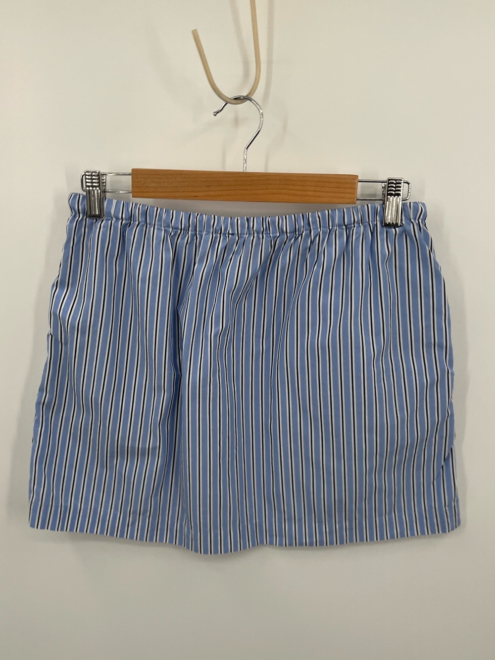 J. Crew drawstring poplin Striped Skirt - Picture 5 of 9